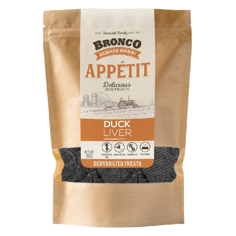 $4 OFF: Bronco Appetit Duck Liver Dehydrated Dog Treats 90g