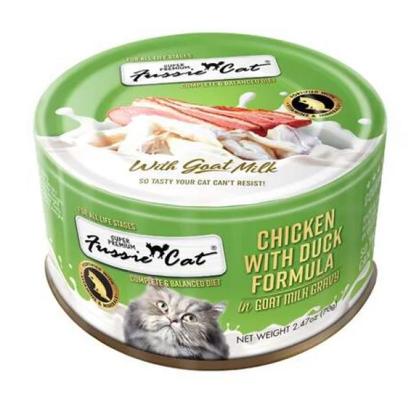 Fussie Cat Can Goat Milk Chicken and Duck 2.47 oz