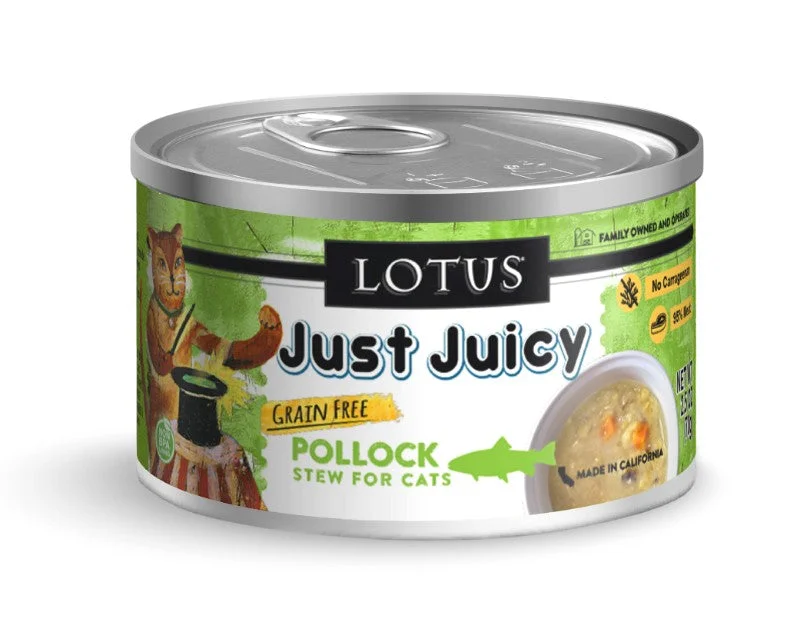 Lotus Wet Cat Food Grain-Free Just Juicy Pollock Stew