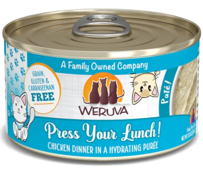 Weruva Cat Classic Can GF Pate Chicken Press Your Lunch 3 oz