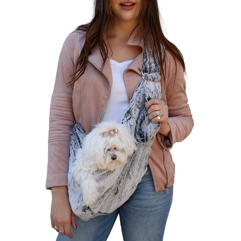 Fur Baby Adjustable Sling Dog Carrier Frosted Night