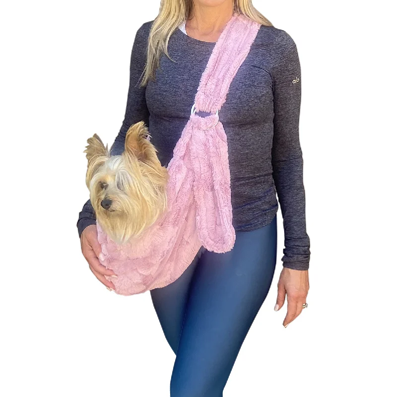 Fur Baby Adjustable Sling Dog Carrier Rosewood