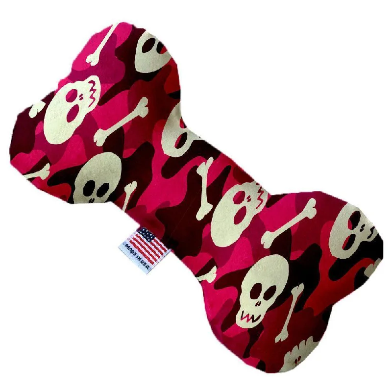 Plush Bone Dog Toy Stuffing Free Pink Camo Skulls