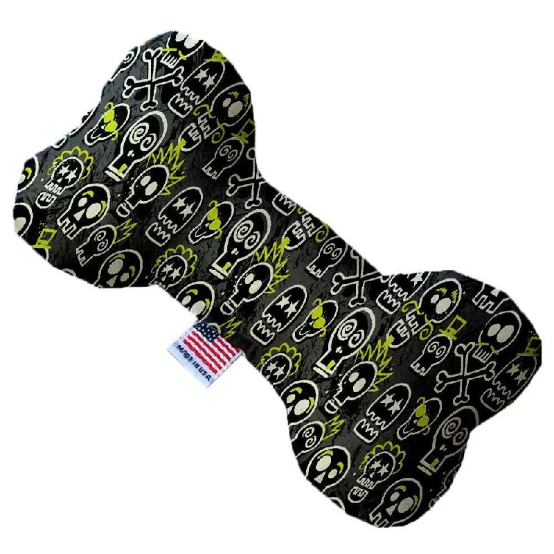 Plush Bone Dog Toy Stuffing Free Skater Skulls