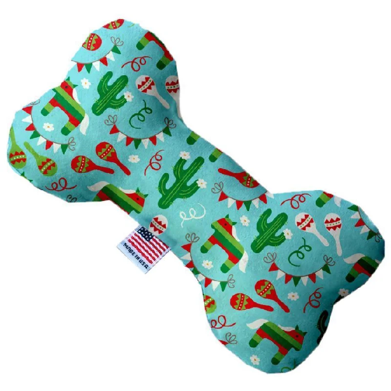 Plush Bone Dog Toy Turquoise Fiesta