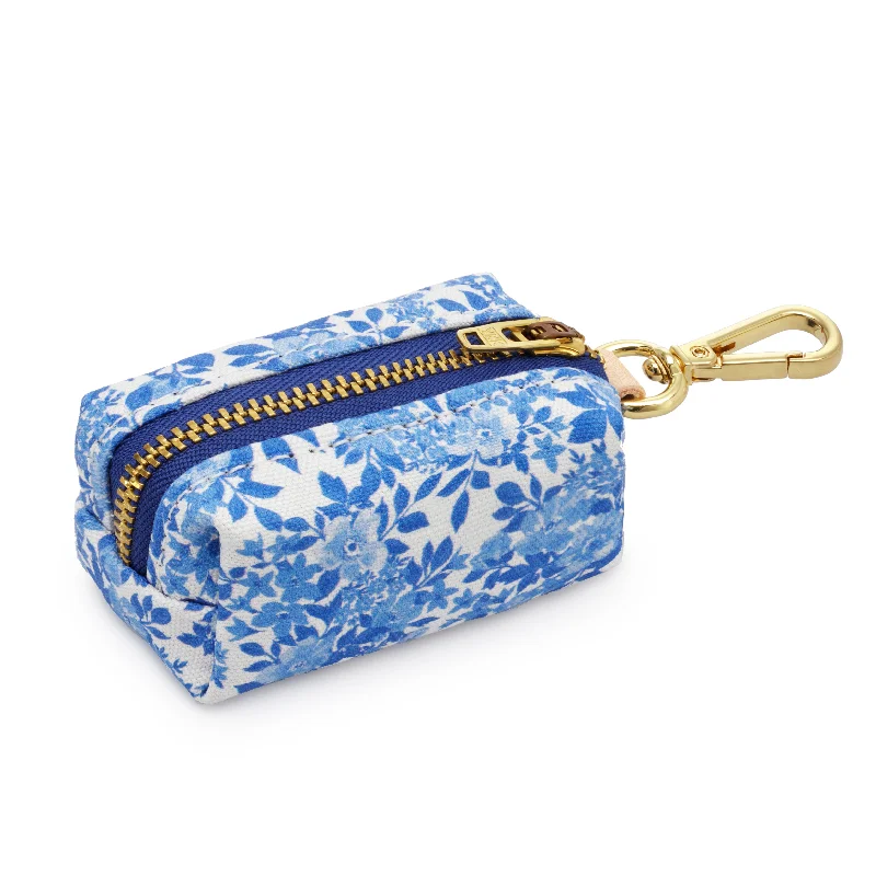 Dog Poop Bag dispenser: Blue Roses