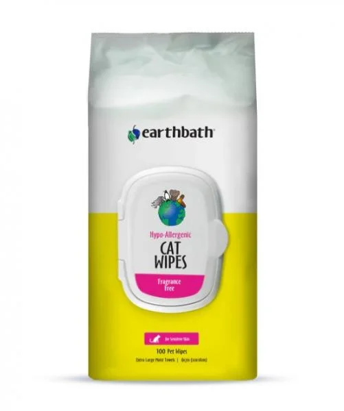 Earthbath Cat Wipes Hypollergenic