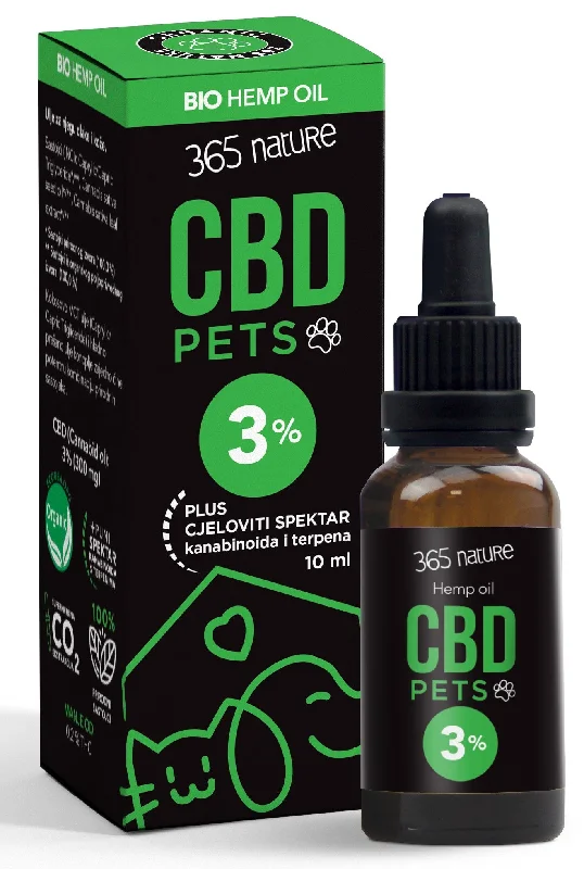 365 NATURE Pets CBD 3% ulje konoplje za pse i mačke, 10ml