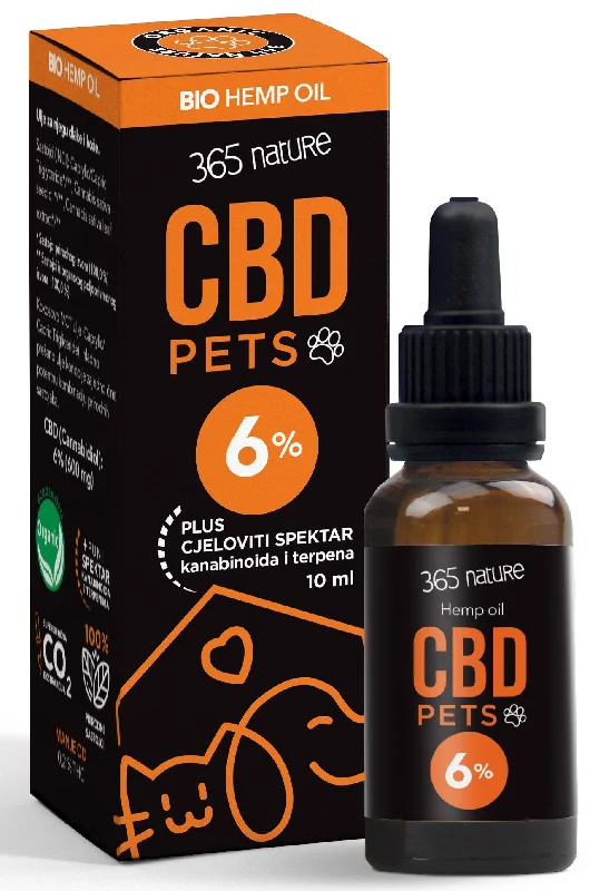 365 NATURE Pets CBD 6% ulje konoplje za pse i mačke, 10ml