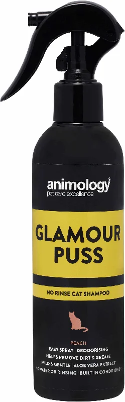 ANIMOLOGY Şampon pentru pisici Glamour Puss, fără clătire, Piersică 250ml