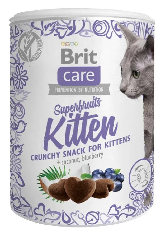 BRIT CARE Superfruits KITTEN, hrskava poslastica, bez žitarica, 100 g