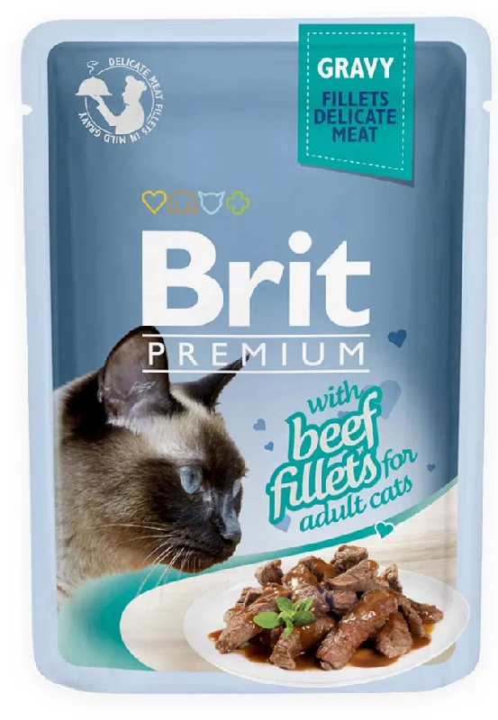 BRIT PREMIUM Fileti u umaku s govedinom, 85 g