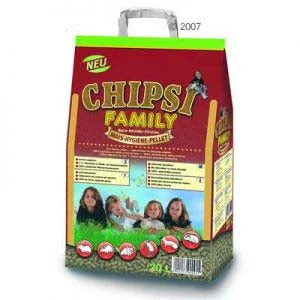 CHIPSI Family, stelja za glodavce, gmazove i ptice, kukuruzovina, 12 kg (20 L)