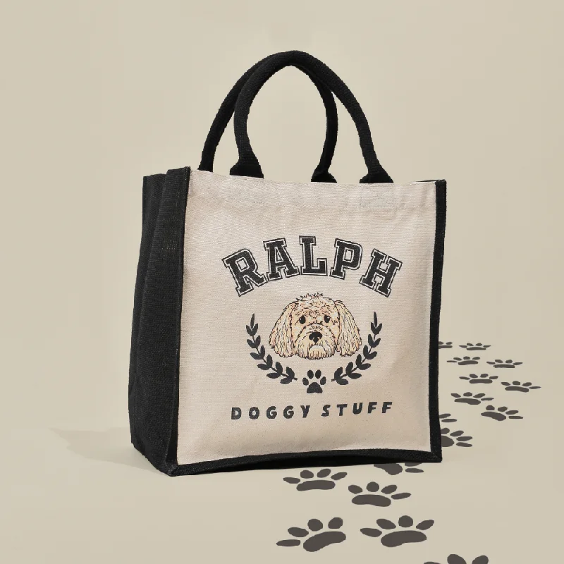 Cocopup X Syd & Co - Personalised Dog Jute Bag - 2 colours available