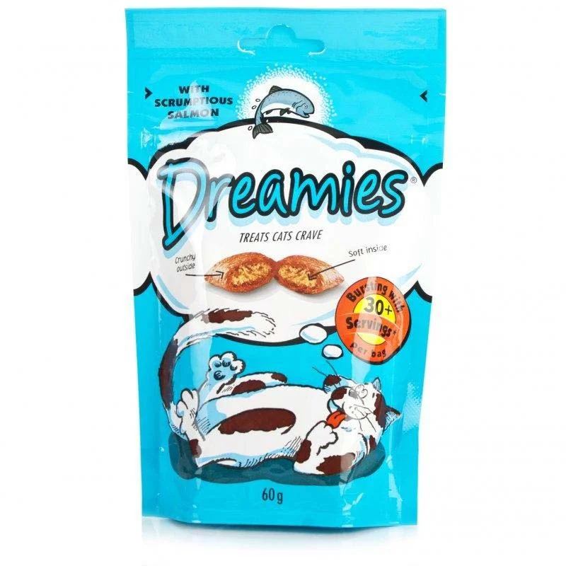 DREAMIES Poslastica s lososom, 60g