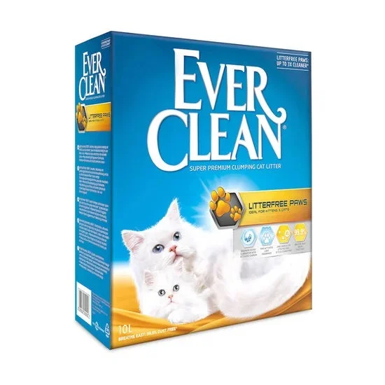 EVER CLEAN Litterfree Paws, grudajući mineralni pijesak za mačke, mirisni, 10l