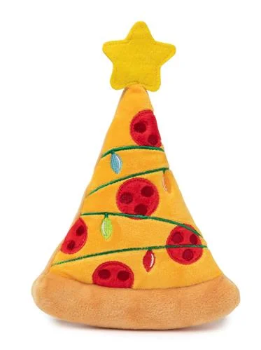 Pizzamas Tree Squeaky Plush Dog Toy