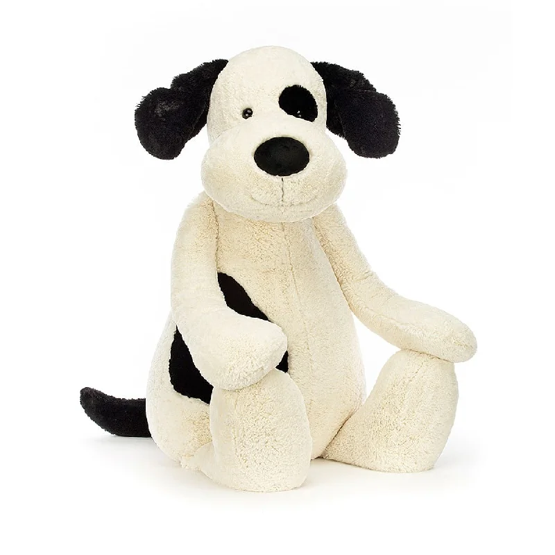 Jellycat Bashful Black & Cream Puppy Giant (H108 X W46 CM)