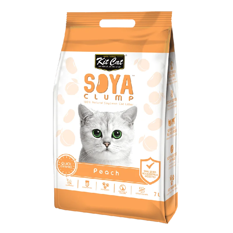 Kit Cat Soya Clump Soybean Litter – Peach 7L