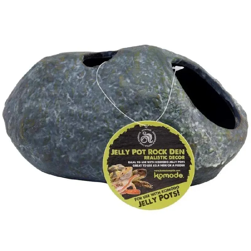 Komodo Jelly Pot Rock Den Terrarium Ornament Grey 1ea/Large