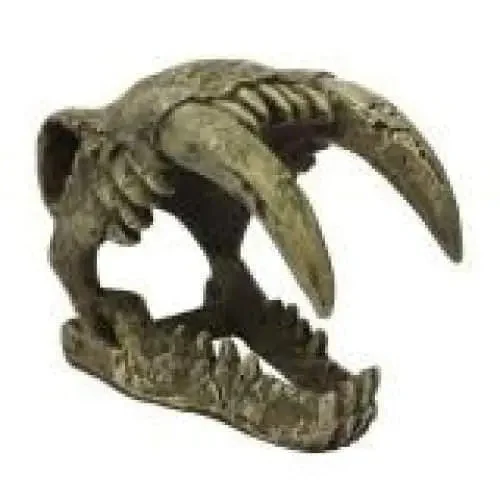 Komodo Larger Saber Tooth Reptile Hideout Saber Tooth Tiger Gray 1ea/Large