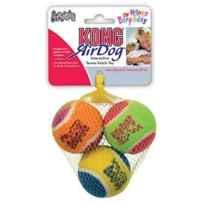 KONG Igračka za pse SqueakAir Birthday Balls, zvučna 6,35x6,35x6,35cm