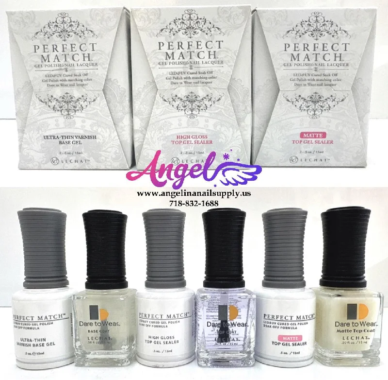 Lechat Combo Base - Top - Matte for Gel & Nail Polish