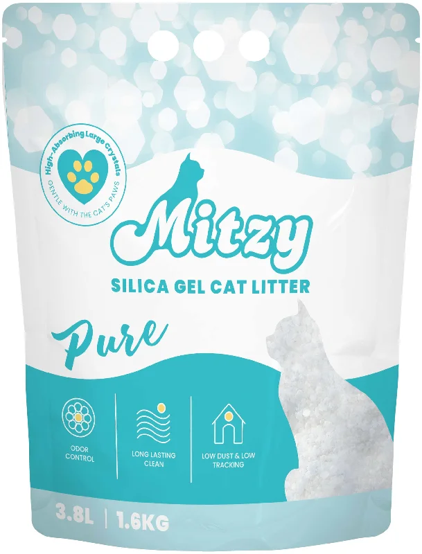 MITZY SILICA GEL PURE, Nisip silicat pentru pisici