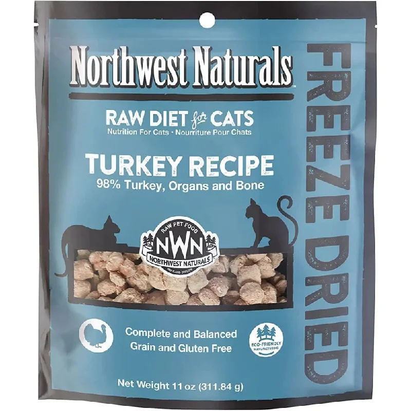 Northwest Naturals Freeze Dried Cats Nibbles Turkey Cat Food 11 oz