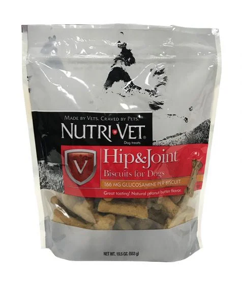 Nutri-Vet Hip & Joint Biscuits for Dogs with Glucosamine 19.5oz