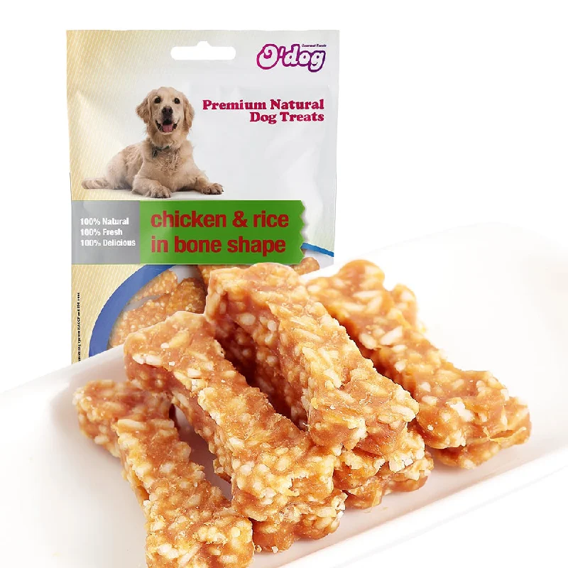 O'dog Chicken and Rice in Bone  Shape 100G