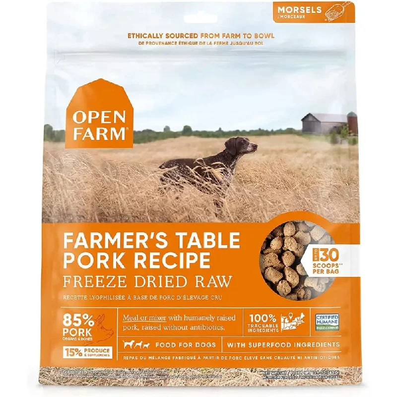 Open Farm® Farmer's Table Pork Freeze Dried Raw Dog Food