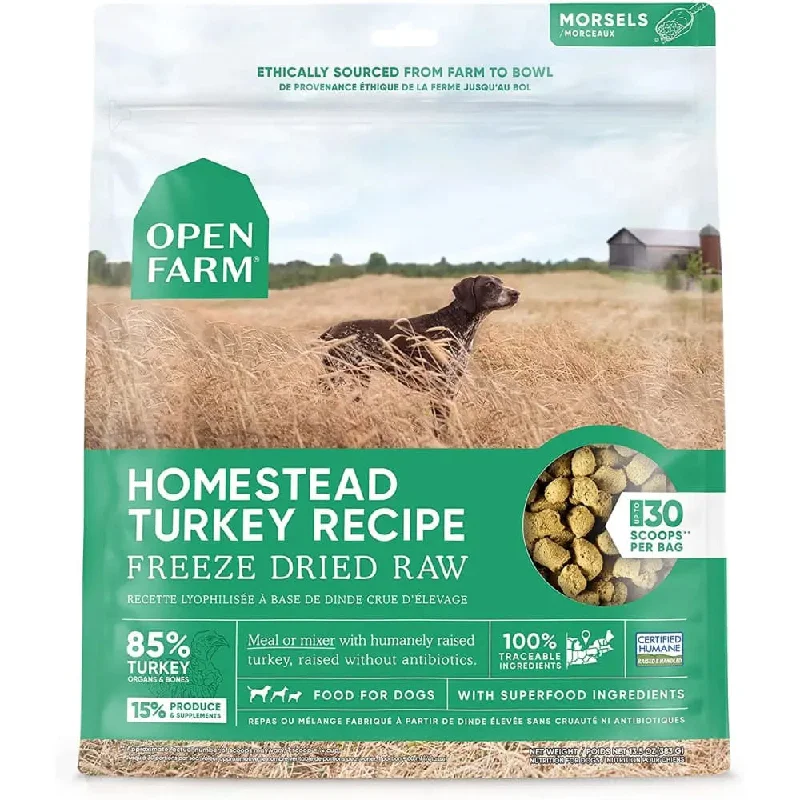 Open Farm® Homestead Turkey Freeze Dried Raw Dog Food