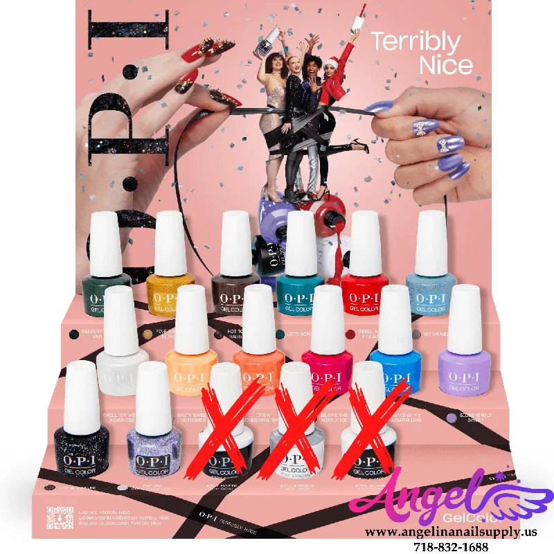 OPI Gel Color - Terribly Nice Collection 14 Colors Only| Holiday 2023