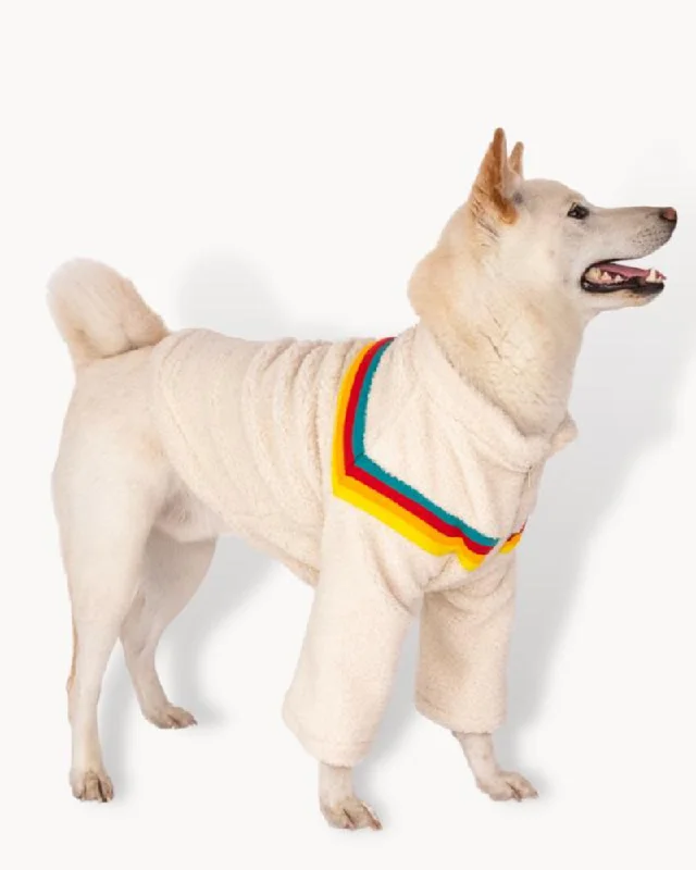 Rainbow Sherpa Dog Jacket (FINAL SALE)