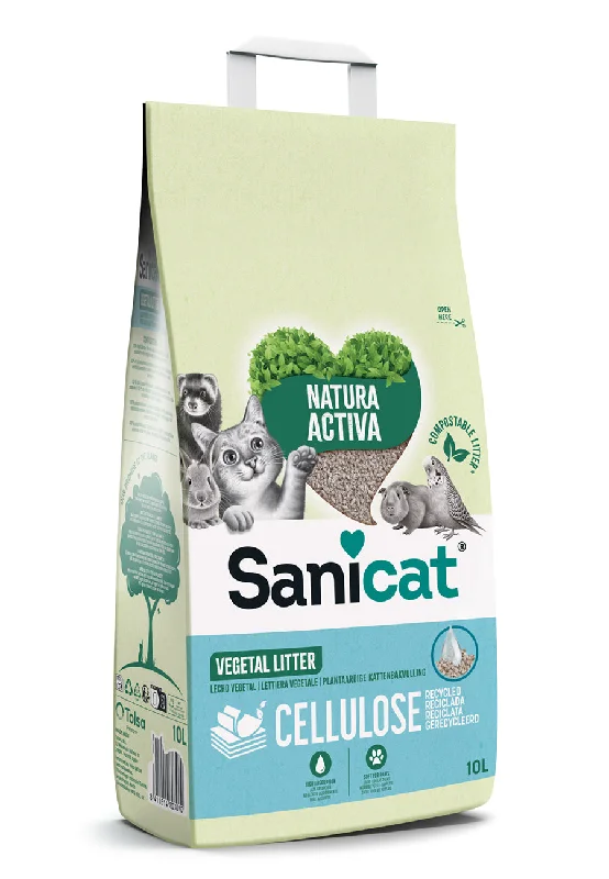 SANICAT Recycled Cellulose, upijajući bilj. pijesak za ljubimce, bezmirisni, 10l