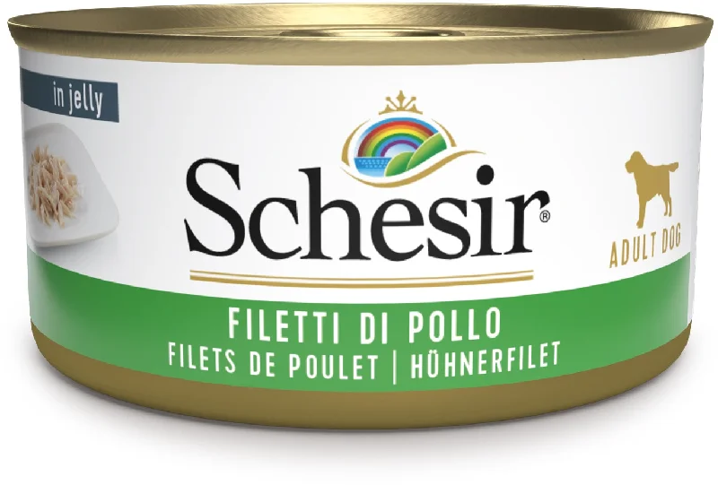 SCHESIR Konzerva za pse Pileći file u želeu, 150g