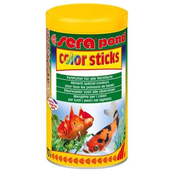 SERA POND COLOR STICKS Hrană pt intensificarea culorilor peştilor 1000ml