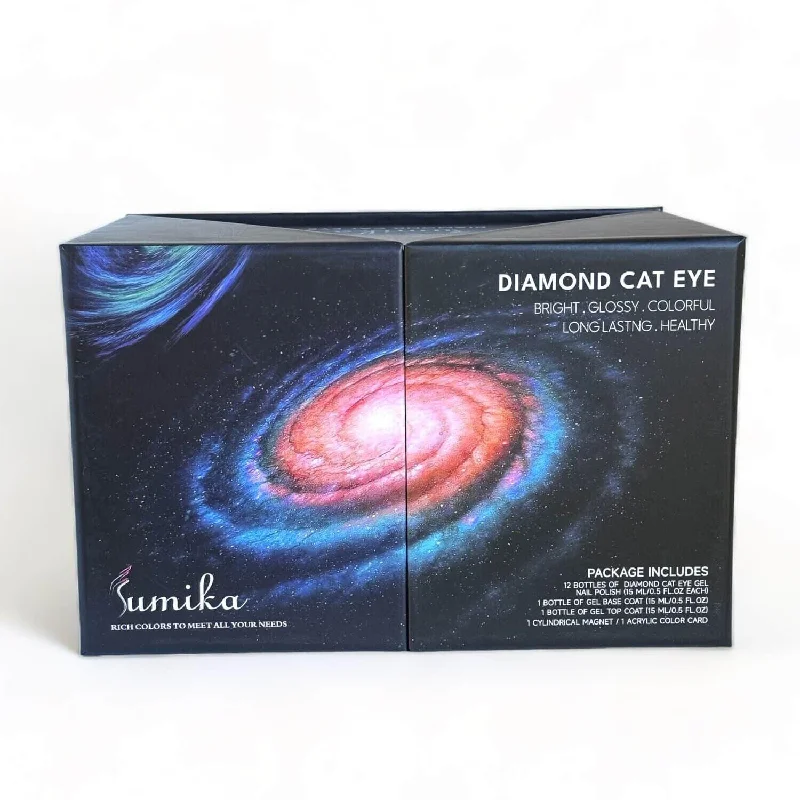 Sumika Diamond Cateye Set 12 Color 1 Base 1 Top 1 Magnets