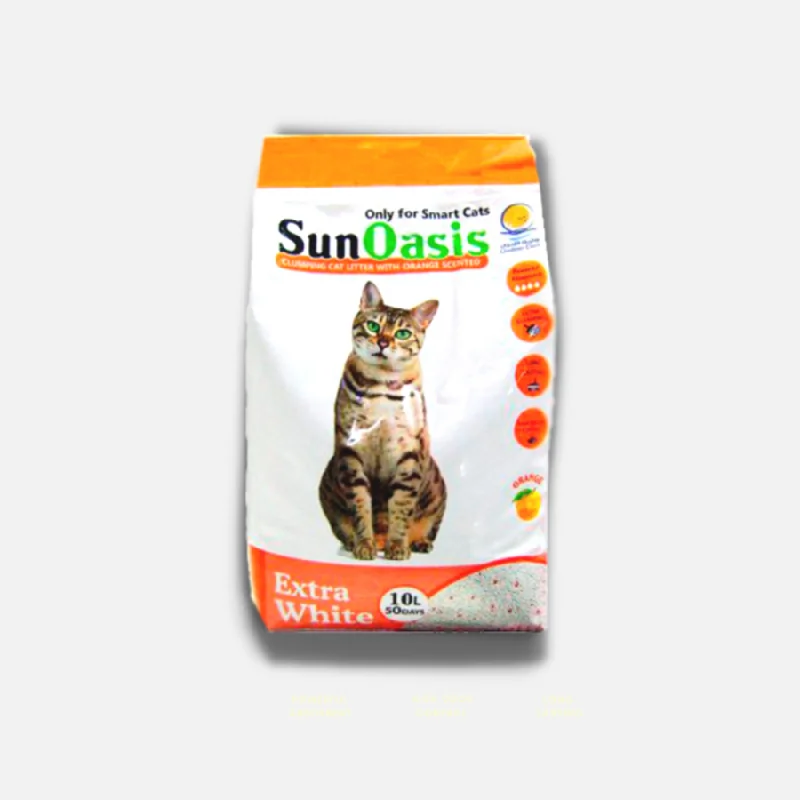 Sun Oasis Clumping Cat Litter - Orange Scented - 10L