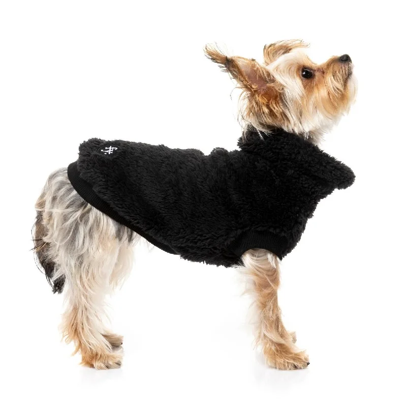 Turtle Teddy Dog Fleece in Black (FINAL SALE)