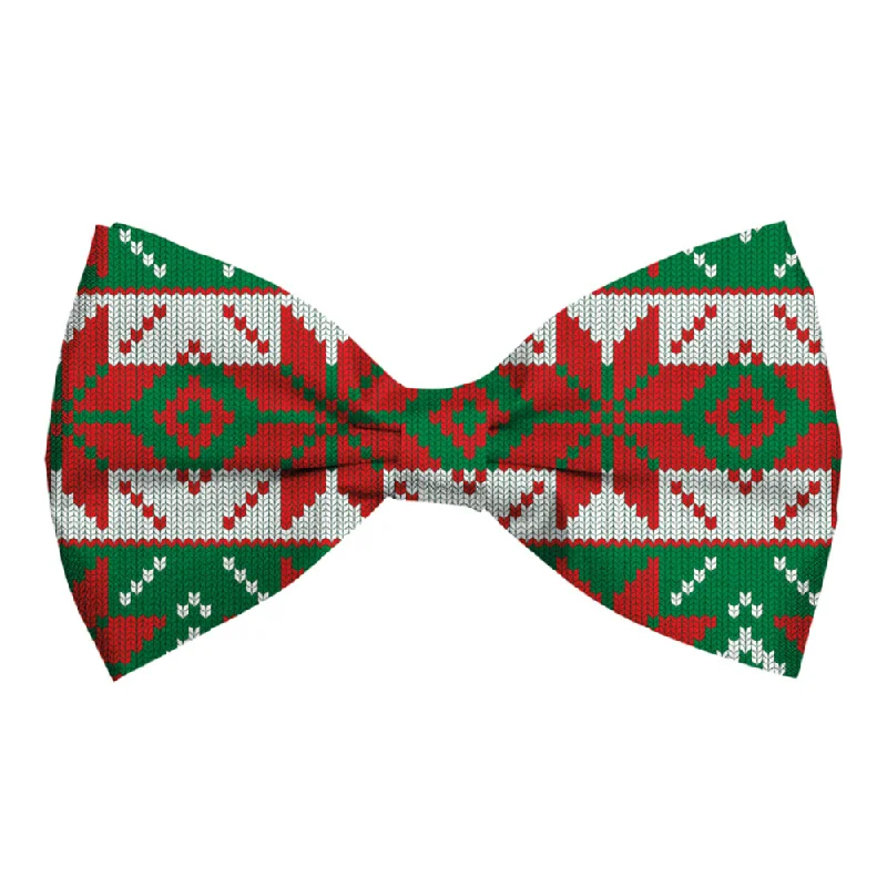 Christmas Dog Bow Tie - Snowflake Medium