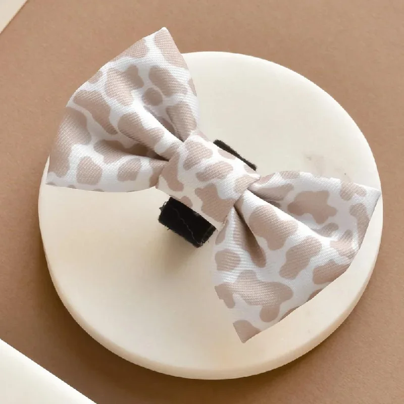 Cocopup London - Nude Cow - Bow Tie