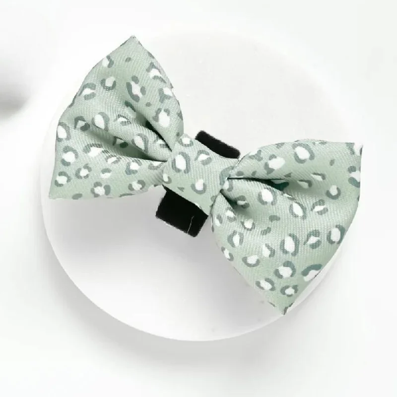 Cocopup London - Sage Leopard - Bow Tie